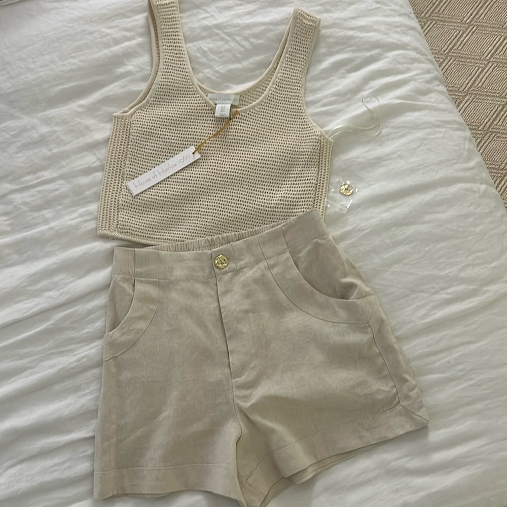 House of Harlow 1960 Crop Top & shorts set - New